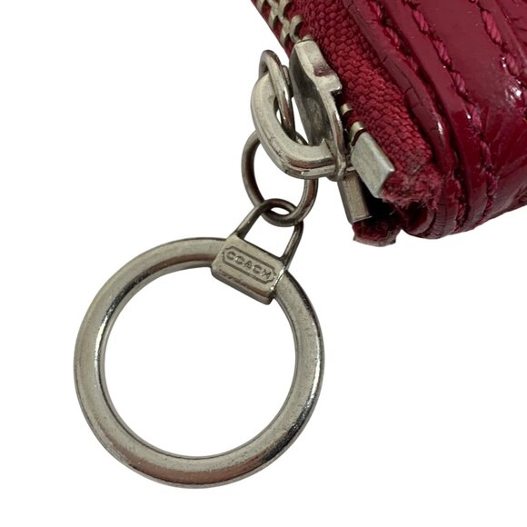 COACH Poppy Signature Wallet Pouch Bag 2 Tags PARTS ONLY - NO STRAP - FLAWs - Picture 11 of 14